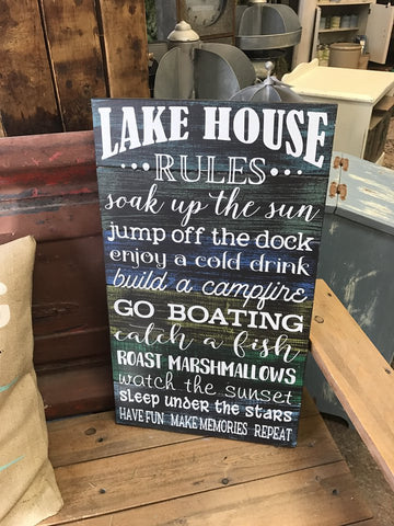 Lake House Rules Mixed Font