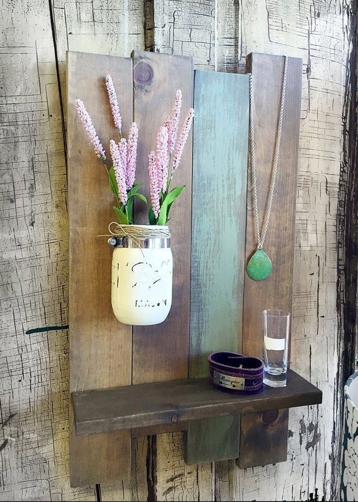 Shelf with jar Random Slat