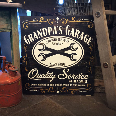 Grandpas Garage (Can be personalized)