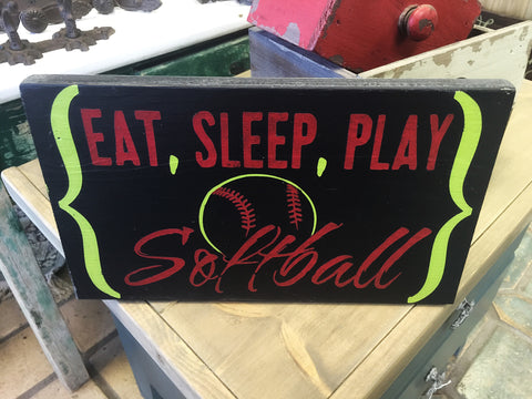 Eat, Sleep, Play Softball