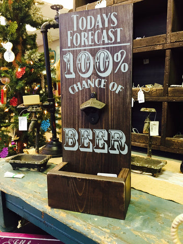 Today's forecast 100% chance of beer